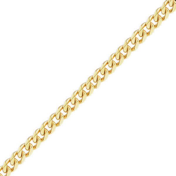 11mm 14K Gold Heavy Curb Chain Necklace