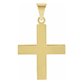 Greek Cross Pendant for Men in 14K Gold