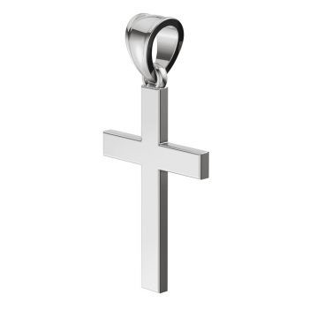 Heaven’s Hope Plain Silver Cross Pendant for Women 3