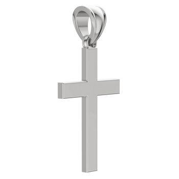 Heaven’s Hope Plain Silver Cross Pendant for Women 4
