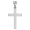 14K White Gold Sacred Hope Plain Women’s Cross Pendant