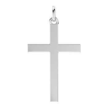 Platinum Delicate Grace Women's Cross Necklace 3