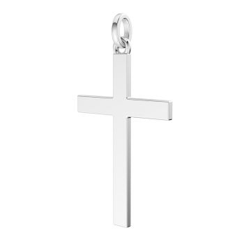 Platinum Delicate Grace Women's Cross Necklace 2
