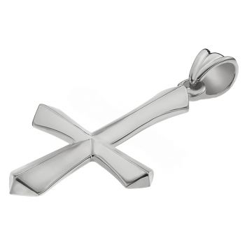 Silver Sword of God Inverted Cross Pendant 2