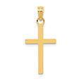 Small Cross Pendant for Women in 14K Solid Gold