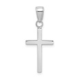 14K White Gold Small Cross Charm Pendant for Women