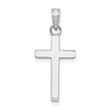 Small Women's 14K White Gold Cross Pendant