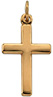 Small Polished Cross 14K Yellow Gold