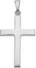 Platinum Beveled Cross Pendant