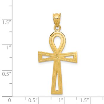 Ankh Cross Pendant in 14K Solid Gold 3