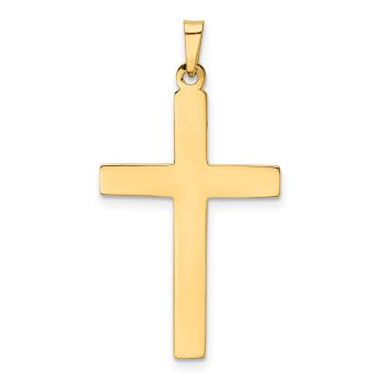 14K Gold Bordered Cross Pendant 3