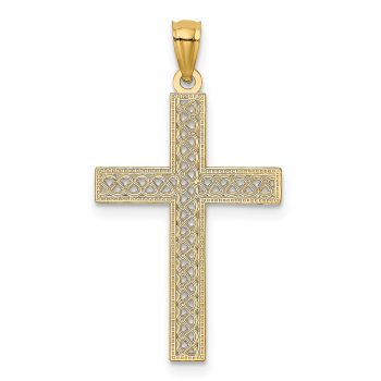 Celtic Knot Latin Cross Pendant in 14K Gold 3
