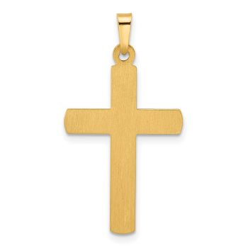 14K Two-Tone Gold Designer Latin Cross within Cross Pendant 3