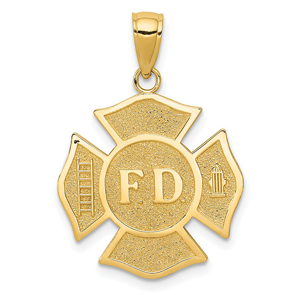 Firefighter Maltese Cross Pendant