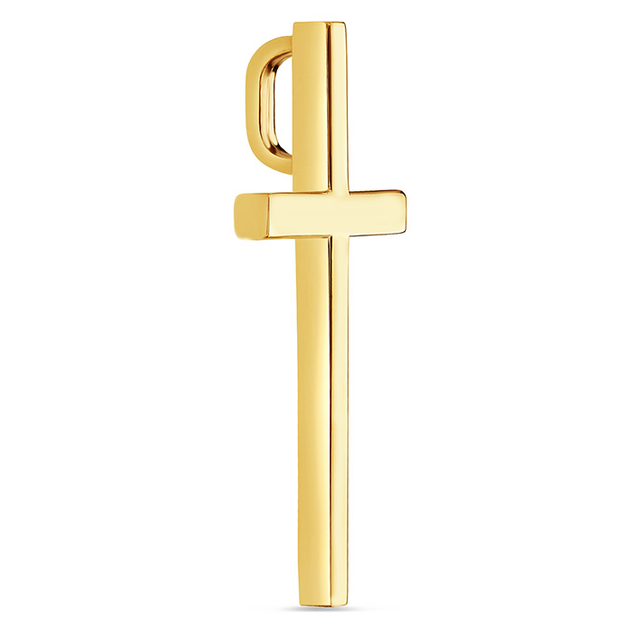 KELORIS Path Gold Layered Initial Cross Necklace, 14K Gold Plated Layering Square Letter Pendant Figaro Chain Cross Choker from A-Z Capital Jewelry