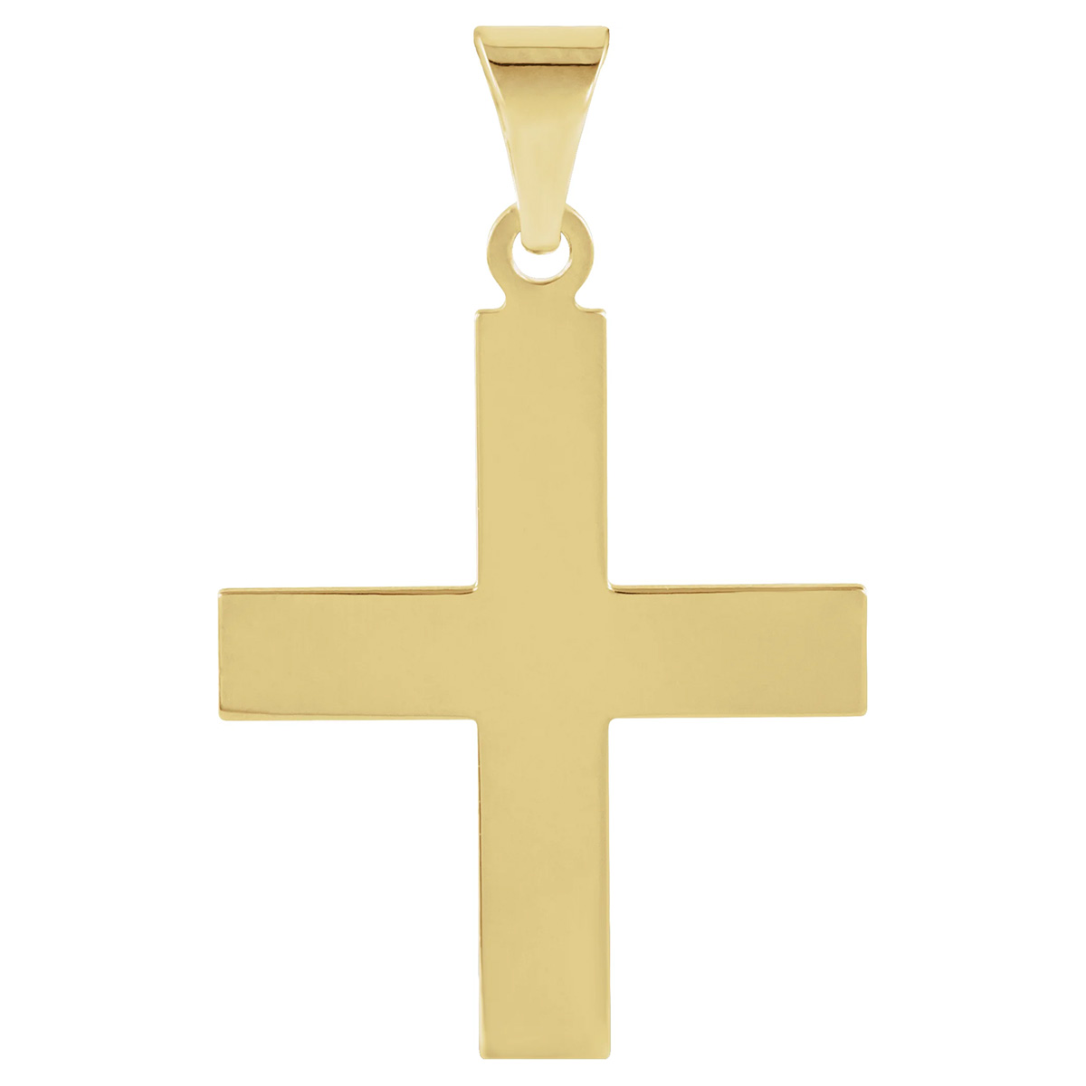 Greek Cross Pendant for Men in 14K Gold