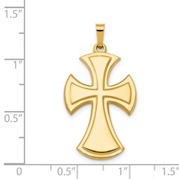 Heraldic Cross Pattée Pendant in 14K Gold 4