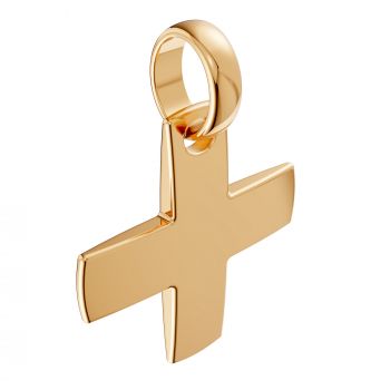 Large 18K Gold Handmade Greek Cross Pendant for Men 2