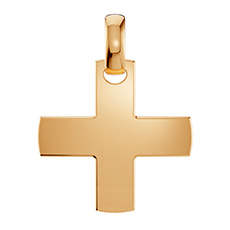 Large 22K Gold Handmade Men’s Greek Cross Pendant