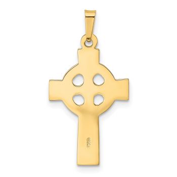 14K Solid Gold Celtic Cross Pendant 3