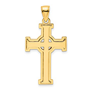 Men's 14K Gold Iona Celtic Cross Pendant