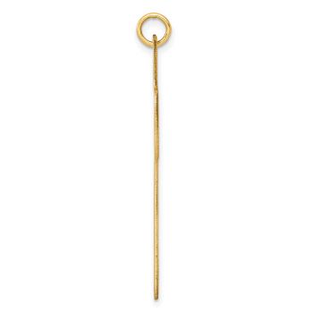 Large 14K Gold Wide Plain Cross Pendant for Men 2
