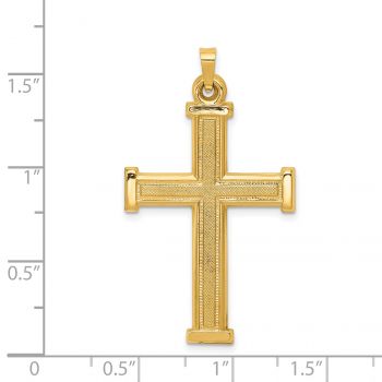 Latin Cross Pendant in 14K Yellow Gold 4