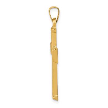 14K Gold Latin Cross Pendant for Men 2