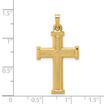 14K Gold Latin Cross Pendant for Men 4