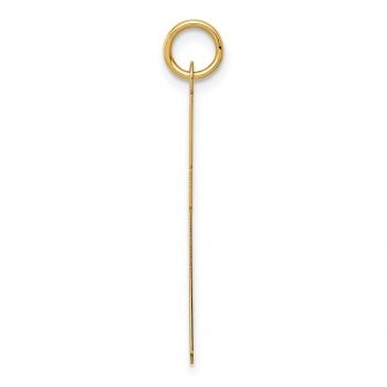 Men's Flat Modern Latin Cross Pendant in 14K Gold 2