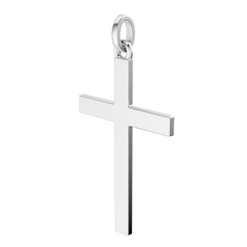 Platinum Delicate Grace Women's Cross Necklace 5