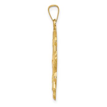 Polished Jerusalem Cross Pendant in 14K Solid Gold 2