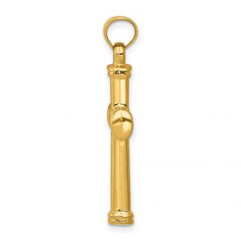 14K Gold Reversible Split Cross Pendant 2