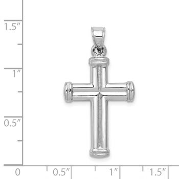 Reversible Split Cross Pendant in 14K White Gold 3