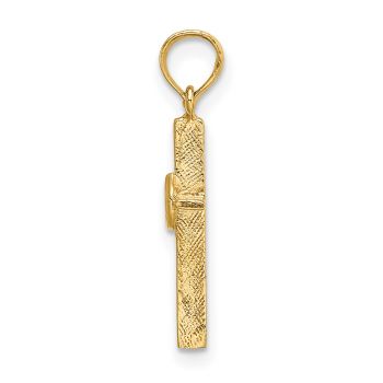 Small Matrimony Cross Pendant in 14K Solid Gold 2