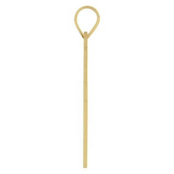 Small Plain Cross Pendant, 14K Yellow Gold 2