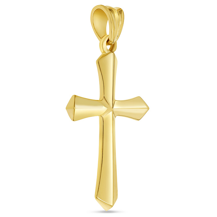Sword of the Spirit Cross Pendant 14K Gold
