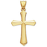 Gold Plated Sword of the Spirit Cross Pendant