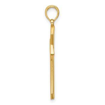 14K Gold Sword of the Spirit Passion Cross Pendant 2