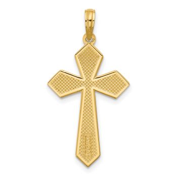 14K Gold Sword of the Spirit Passion Cross Pendant 3
