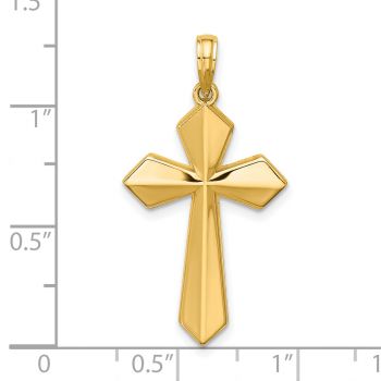 14K Gold Sword of the Spirit Passion Cross Pendant 4