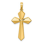 14K Gold Sword of the Spirit Passion Cross Pendant