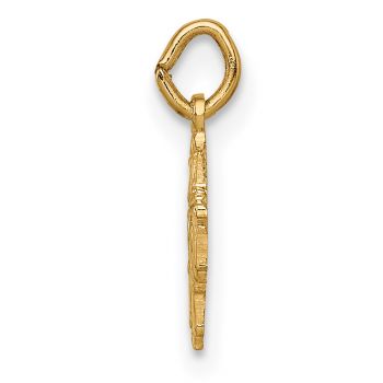 Tiny 4-Way Medal Cross Charm Pendant in 14K Gold 2