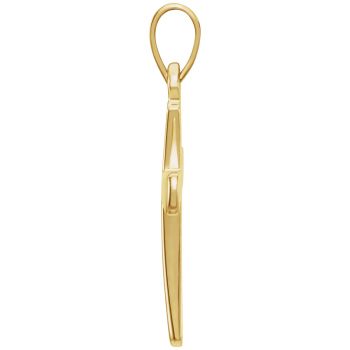 Tiny Heraldry Women's Cross Pendant in 14K Gold 2