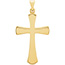 Tiny Heraldry Women's Cross Pendant in 14K Gold