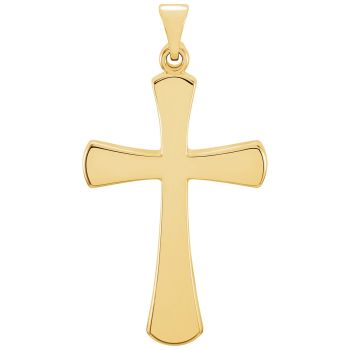 Tiny Heraldic Cross Necklace in 14K Gold for Women 3