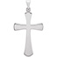 Tiny Platinum Heraldic Women's Cross Pendant