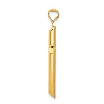 14K Gold Tube Cross for Men 2