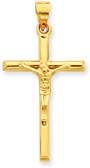 Large 14K Gold Crucifix Pendant