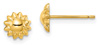 14K Gold Sunflower Post Stud Earrings